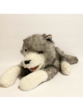 Folkmanis Timber Wolf Hand Puppet Plush Pretend Play Stuffed Animal Toy 17”